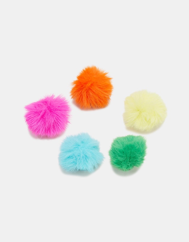 Crocs - 80s Neon Puff Ball 5-Pack Jibbitz™ Charms