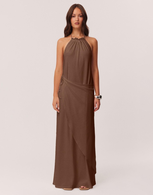 SNDYS - Polly Halter Neck Maxi Dress