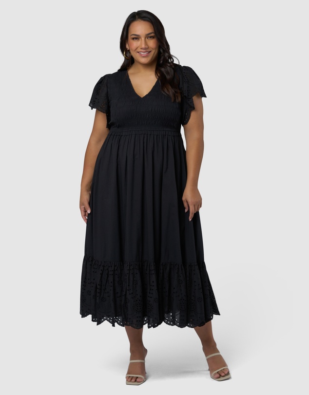 Something 4 Olivia - Anastasia Broderie Midi Dress