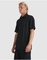 Quiksilver - Mens Waterman Water Short Sleeve Polo Shirt