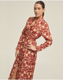 Oxford - Dianne Geo Print Shirt Dress