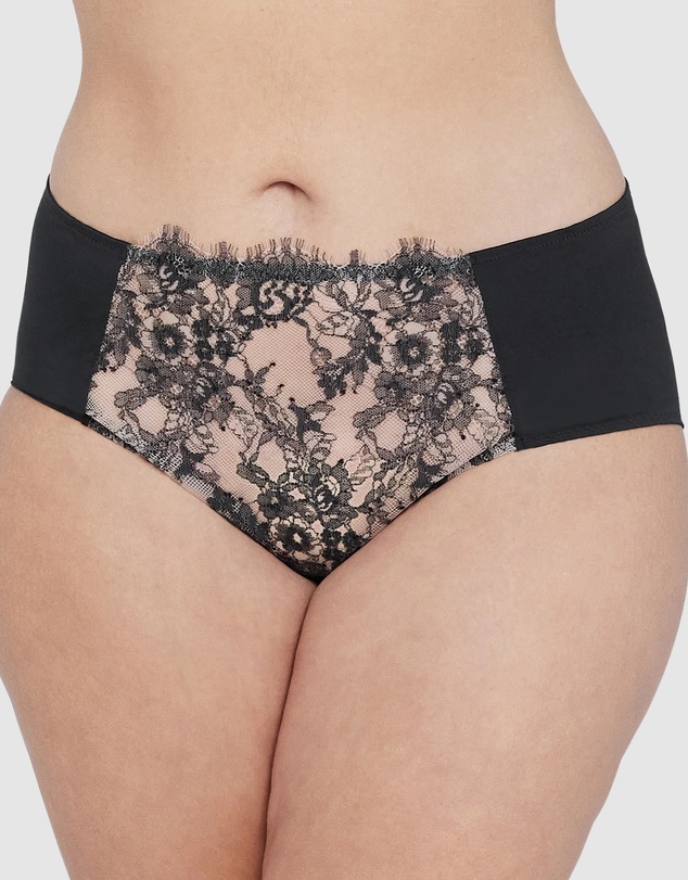 Skarlett Blue - Entice Medium Rise Lace Front Brief
