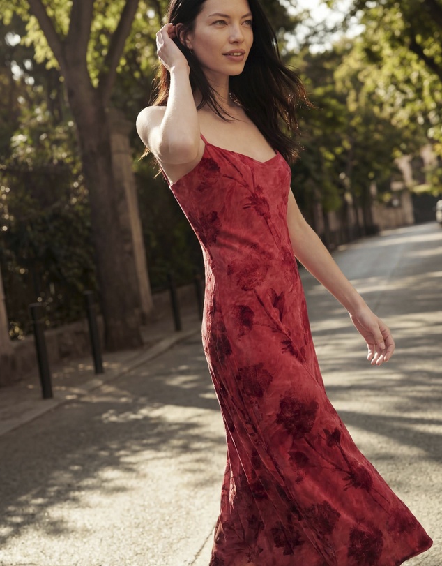 Desigual - Flocked Strap Dress