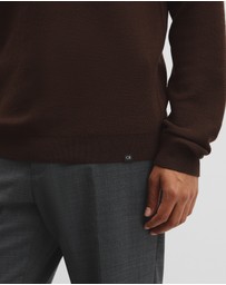 Country Road - Australian Merino Textured Polo Knit