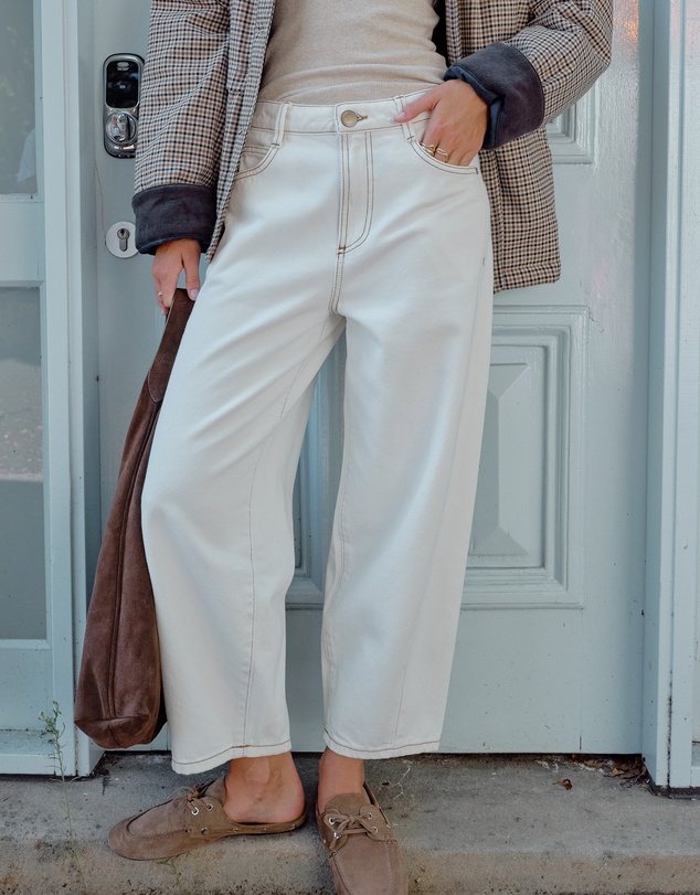 Ceres Life - Maggie Tapered Barrel Jean