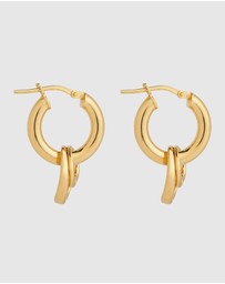 Najo - Whisper Yellow Gold Hoop Earring
