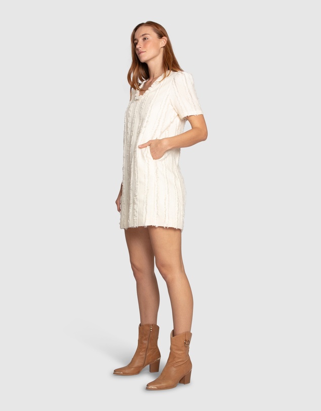 Belle & Bloom - Solana Boho Fringe Shift Mini Dress