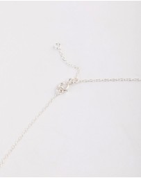 Lovisa - Sterling Silver Cubic Zirconia Pave Heart Necklace