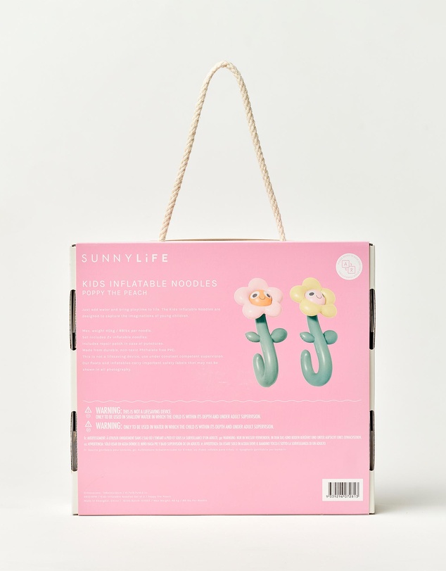 Sunnylife - 2-Pack Poppy the Peach Inflatable Noodle - Kids