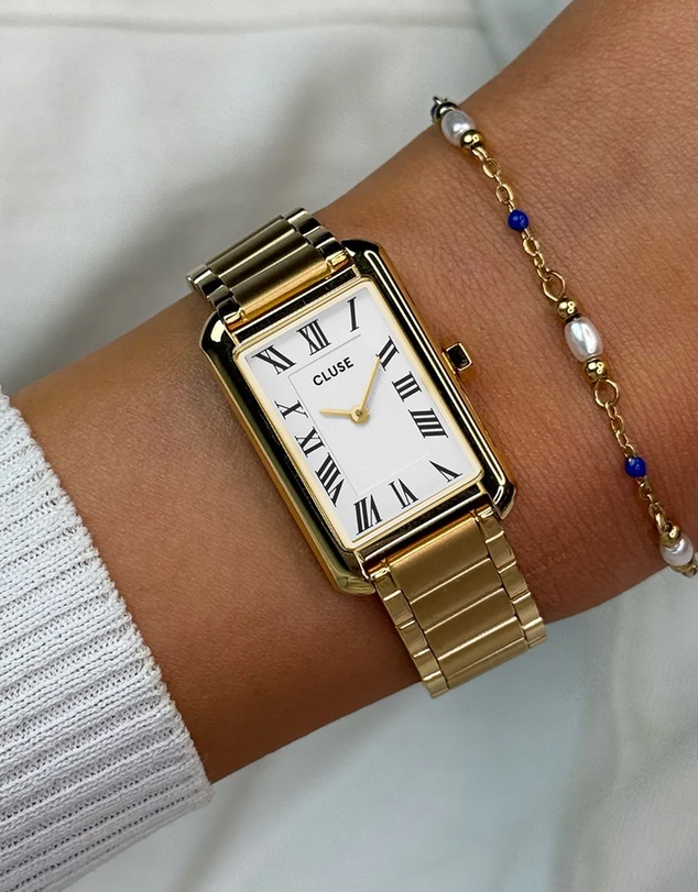 Cluse - Belisenna White/Gold Link
