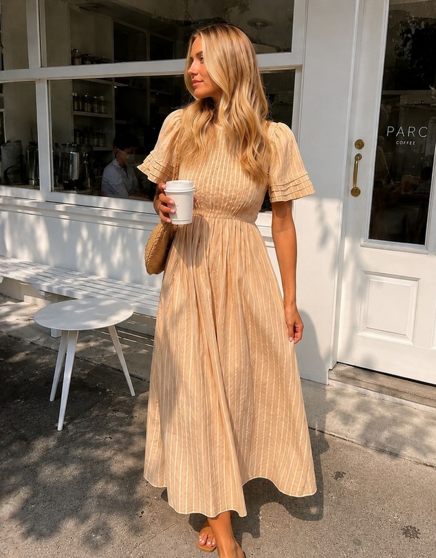 Esther & Co - Iolana Dress - Beige