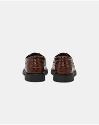 Les Deux - Taylor Croco Boat Shoes