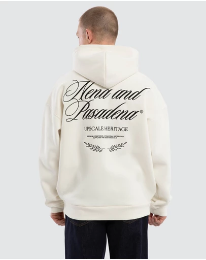 Nena & Pasadena - Etiquette Box Fit Hoodie