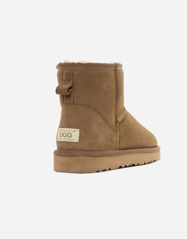 Ozwear Connection Uggs - Ugg Boots Genuine Australian Sheepskin Unisex Mini Classic Suede
