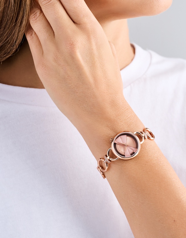 Ted Baker - Lilabel Bow White 28mm Two-Tone Bracelet Watch