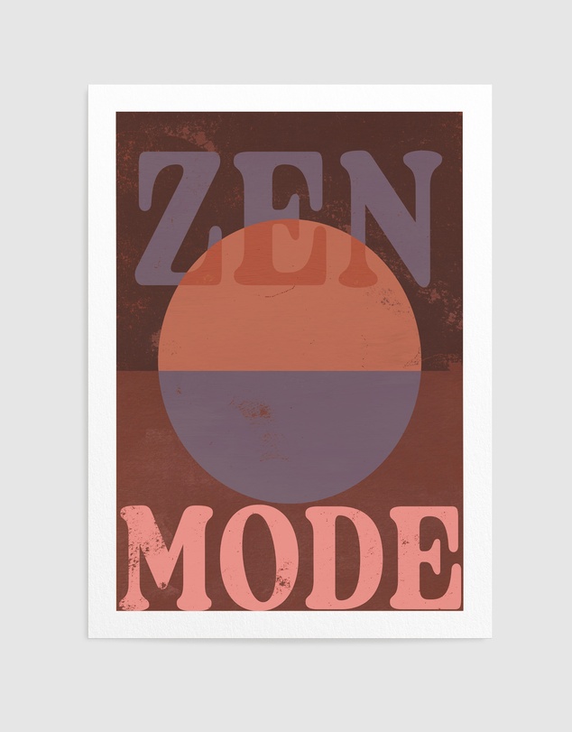 Olive et Oriel - Zenmode Circle by Treechild Art Print