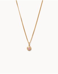Kirstin Ash - Birthstone Necklace October Pink Tourmaline