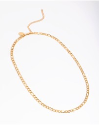 Lovisa - Waterproof Gold Plated Stainless Steel Figaro Necklace