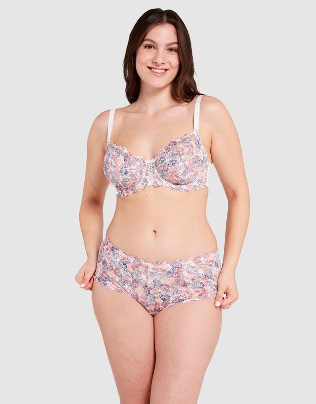Sans Complexe - Arum Mosaïc Mid-Rise Lace Brief
