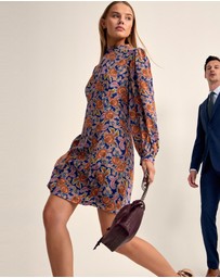 Oxford - Corelia Floral Print Long Sleeve Dress