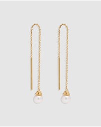 By Charlotte - Whispers of Tranquillity Pearl Thread Earrings