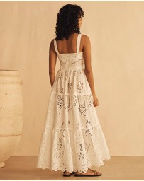 AUR OCEA - Merletti Lace Panelled Maxi Dress