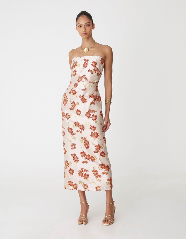 Forcast - Priya Strapless Column Dress