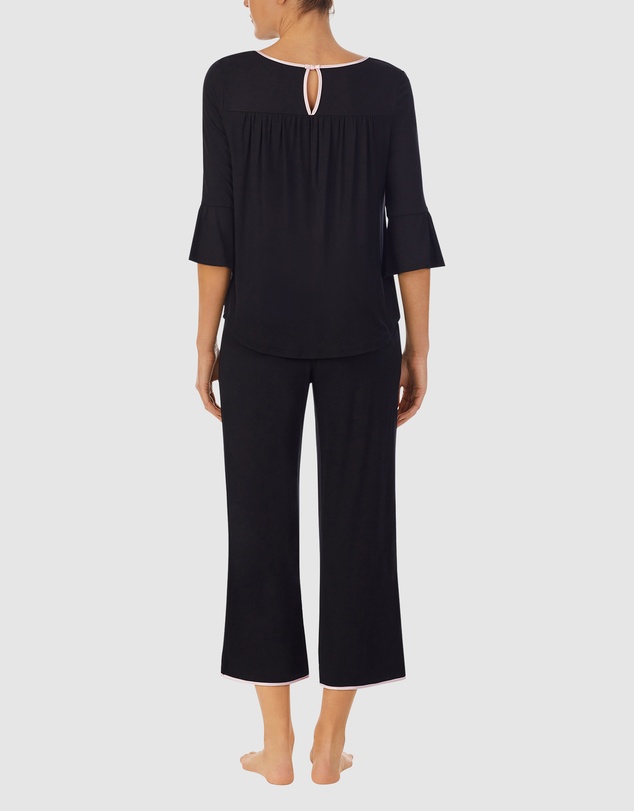 Kate Spade - Modal Jersey 3/4 Sleeve Cropped Long Pyjama Set