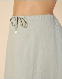 CAMIXA - Maddie Linen Midi Skirt