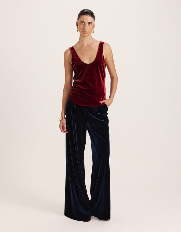 SABA - Lea Velvet Bias Tank