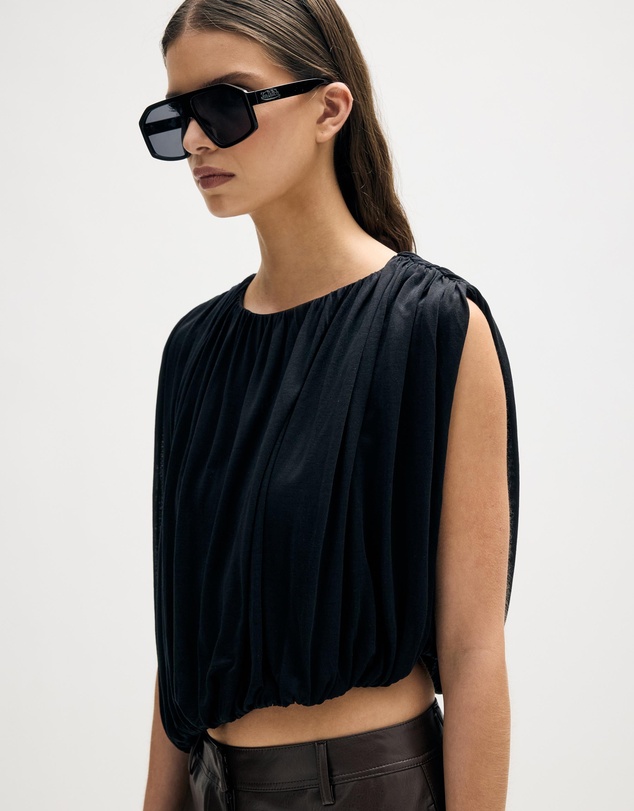 Minima Esenciales - Delfin Draped Jersey Top
