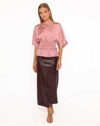 Petal & Pup - Cherish Pintuck Top - Rose