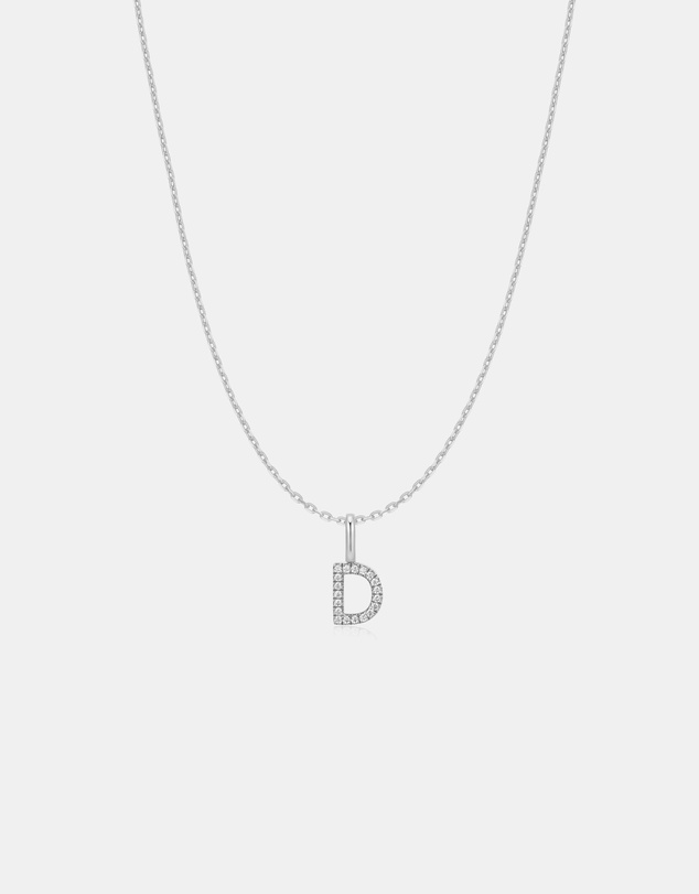 Ania Haie - Ania Haie Silver Letter D Initial Necklace