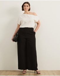 Atmos&Here Curvy - Eira Straight Leg Tailored Pants