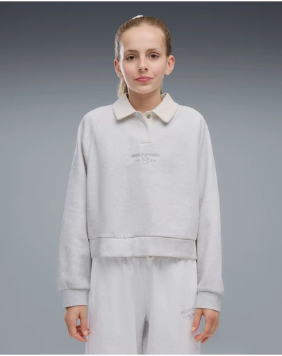 Puma - Class Relaxed Cropped Fleece Sweatshirt - Girls