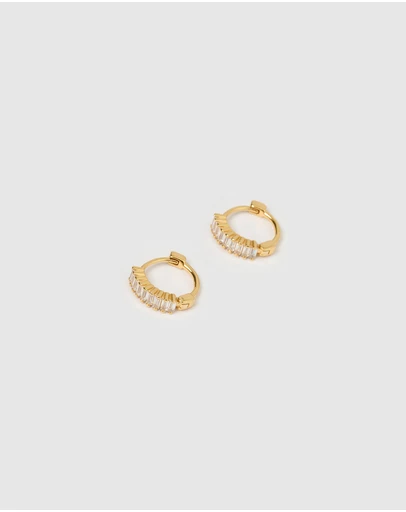 Arms Of Eve - Khloe Gold Earrings - Stone