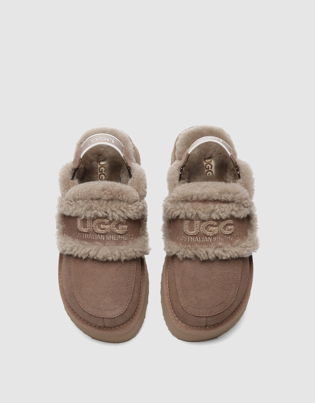 EVERAU - Australian Shepherd Ugg Rilee Platform Cow Suede Upper House Shoes