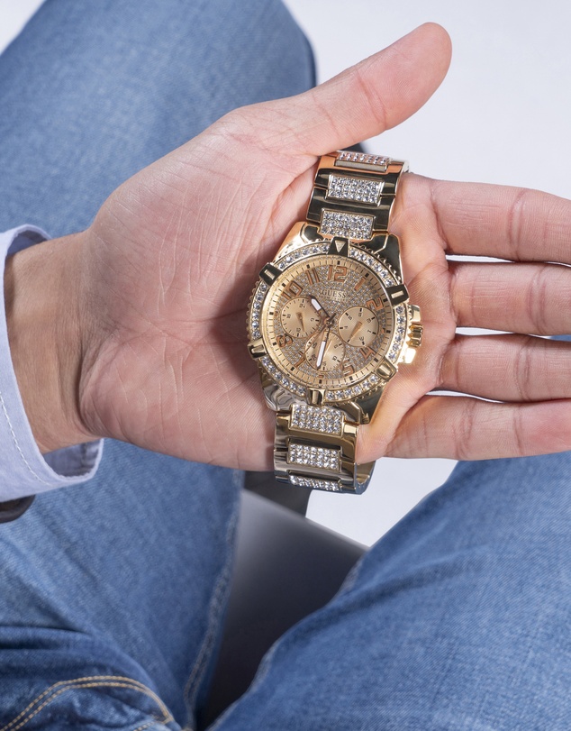GUESS - Frontier Gold Tone 48mm Watch