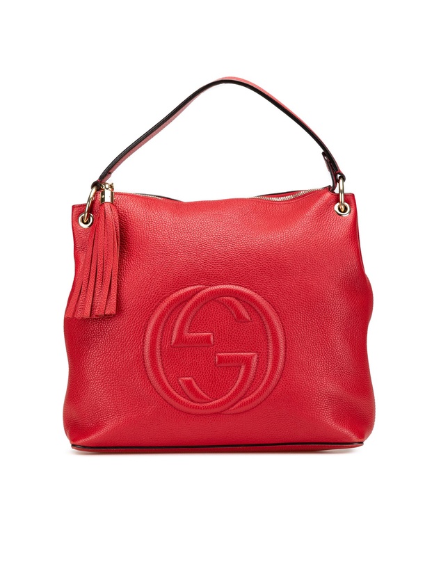Pre-Loved by Azura Reborn - Pre-Loved Large Pebbled Calfskin Soho Convertible Hobo