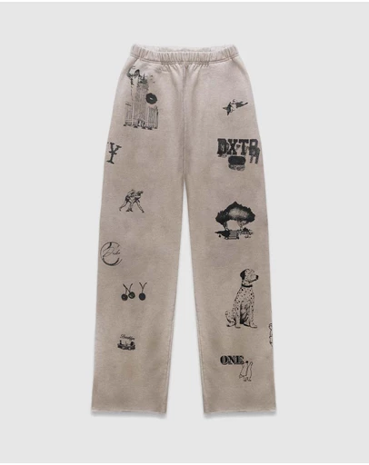 Duke + Dexter - NY Sketch Oat Marl Track Pant