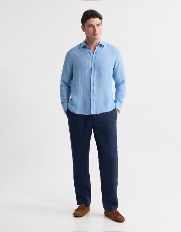 Oxford - Cooper Ls Delave Linen Shirt