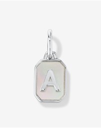 Michael Hill - Letter A Mother of Pearl Initial Pendant in Sterling Silver