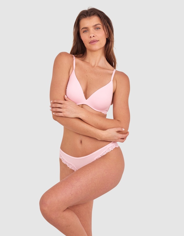 Bras N Things - NKD Push Up Wirefree Bra - Pink