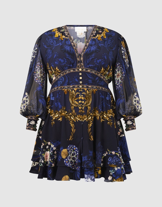 Camilla - Button Front Frill Dress