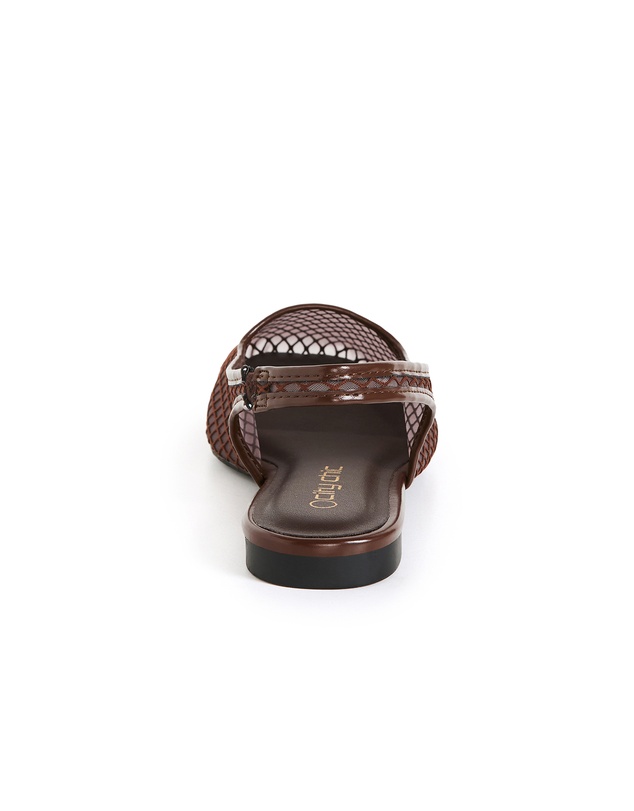 City Chic - WIDE FIT Bianca Mesh Slingback Flat