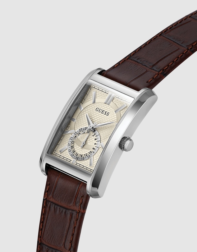 GUESS - GUESS Mens Brown Analogue Watch