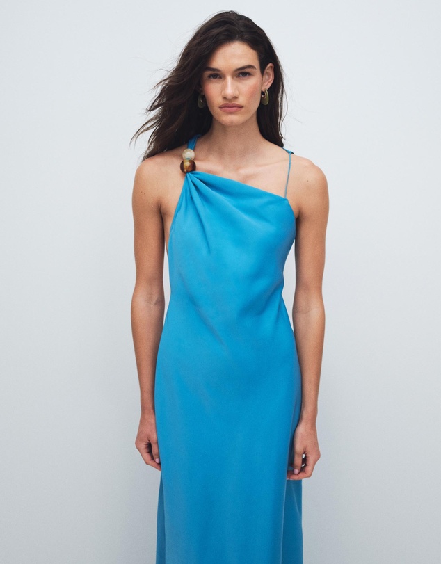 TOPSHOP - Nana Beaded Neck Maxi Dress