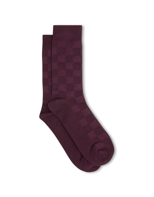yd. - Check Texture Bamboo Sock
