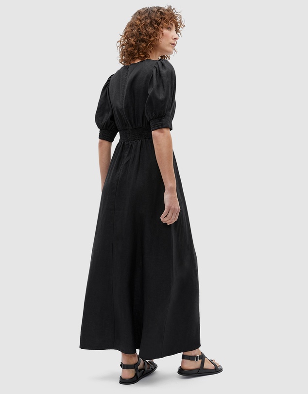 Seed Heritage - Linen Twist Front Midi Dress