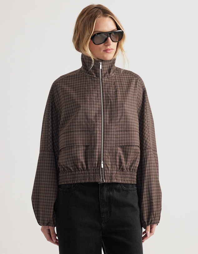 Decjuba - Violet Zip Check Jacket